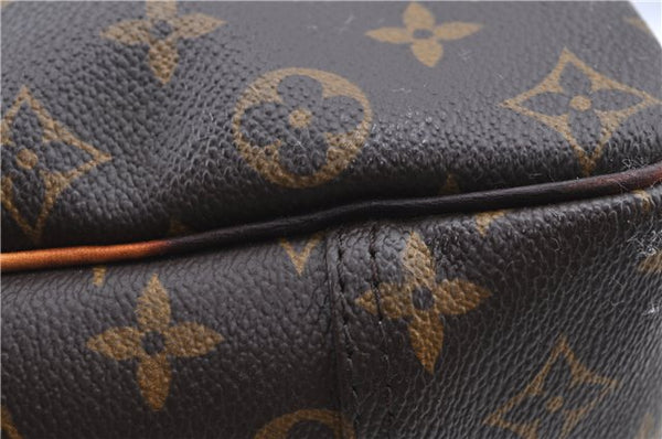 Authentic LOUIS VUITTON Monogram Deauville Hand Bag M47270 LV H7739