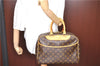 Authentic LOUIS VUITTON Monogram Deauville Hand Bag M47270 LV H7739