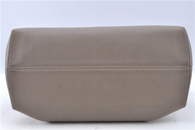 Auth FENDI By The Way Large 3Way Shoulder Hand Clutch Bag Leather Gray H7743