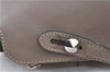 Auth FENDI By The Way Large 3Way Shoulder Hand Clutch Bag Leather Gray H7743