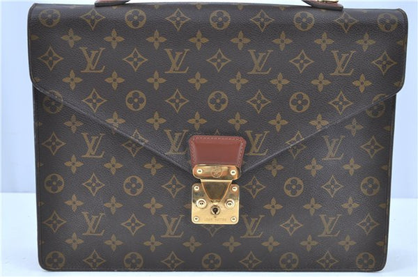 Auth LOUIS VUITTON Monogram Porte Documents Bandouliere M53338 Briefcase H7748