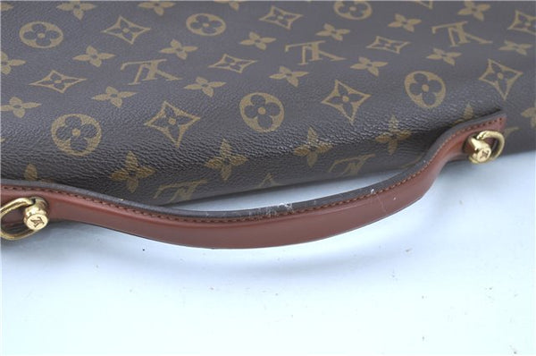 Auth LOUIS VUITTON Monogram Porte Documents Bandouliere M53338 Briefcase H7748