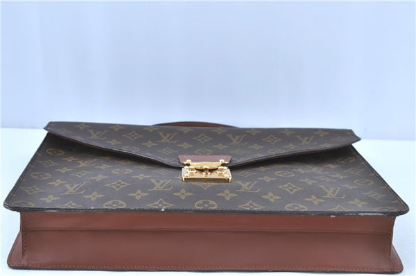 Auth LOUIS VUITTON Monogram Porte Documents Bandouliere M53338 Briefcase H7748