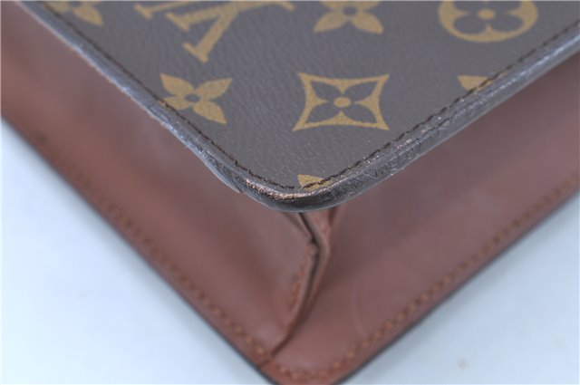 Auth LOUIS VUITTON Monogram Porte Documents Bandouliere M53338 Briefcase H7748