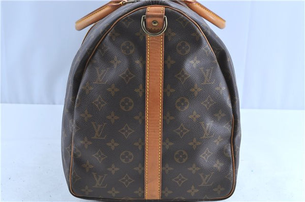 Auth LOUIS VUITTON Monogram Keepall Bandouliere 55 Boston Bag M41414 LV H7750