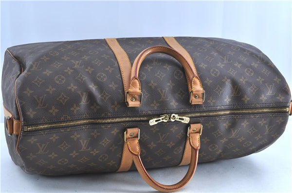 Auth LOUIS VUITTON Monogram Keepall Bandouliere 55 Boston Bag M41414 LV H7750