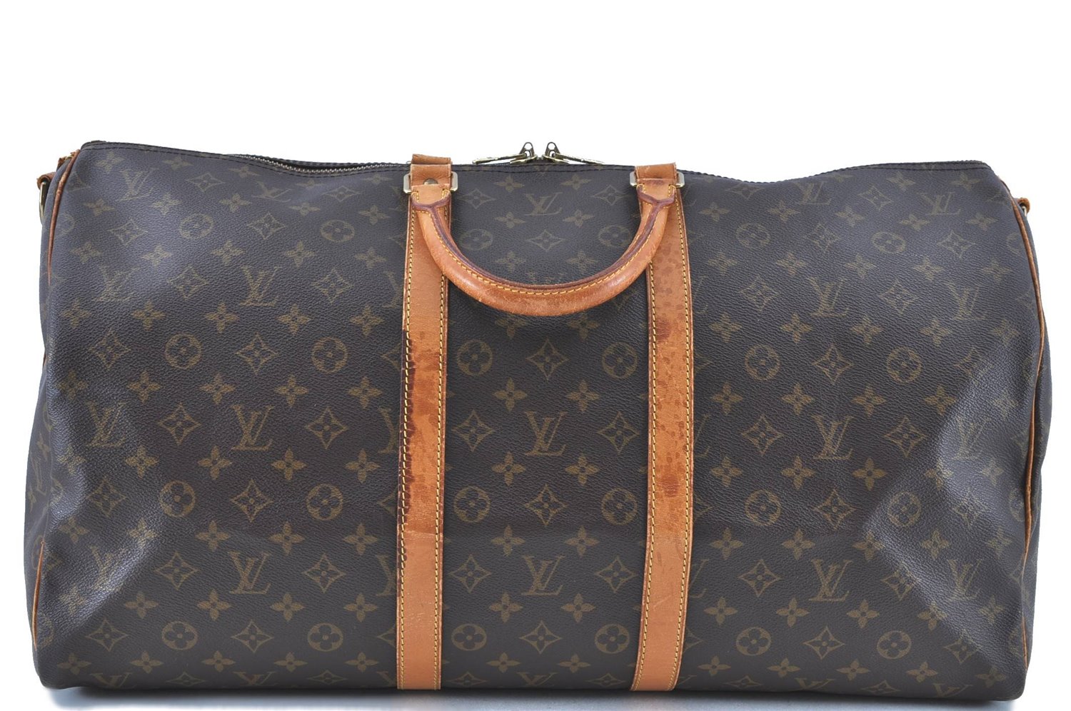 Auth LOUIS VUITTON Monogram Keepall Bandouliere 55 Boston Bag M41414 LV H7756