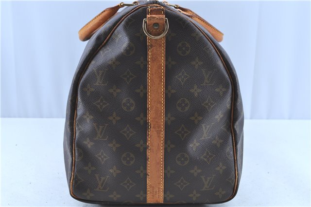 Auth LOUIS VUITTON Monogram Keepall Bandouliere 55 Boston Bag M41414 LV H7756