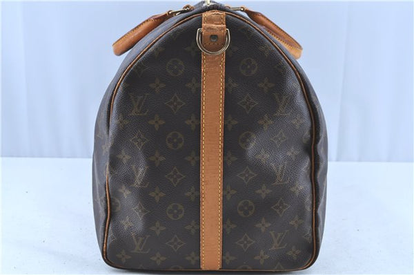 Auth LOUIS VUITTON Monogram Keepall Bandouliere 55 Boston Bag M41414 LV H7756