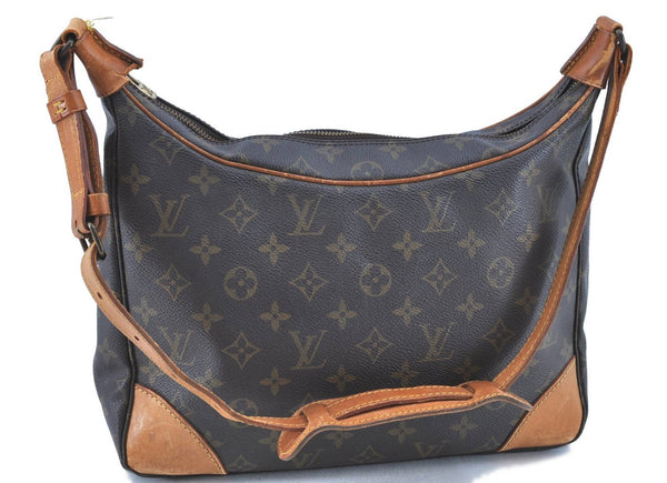 Auth LOUIS VUITTON Monogram Boulogne 30 Shoulder Cross Body Bag M52165 LV H7761