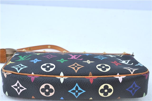 LOUIS VUITTON Monogram Multicolor Pochette Accessoires Pouch M92648 Black H7763