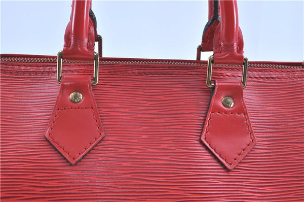 Authentic LOUIS VUITTON Epi Speedy 25 Hand Bag Red M43017 LV H7765