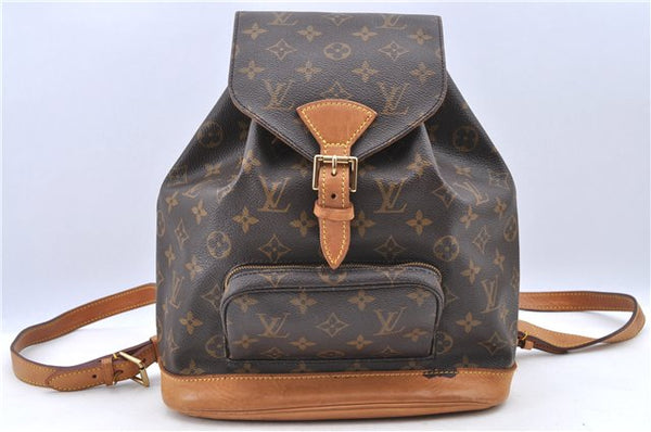 Authentic LOUIS VUITTON Monogram Montsouris MM Backpack M51136 LV H7768