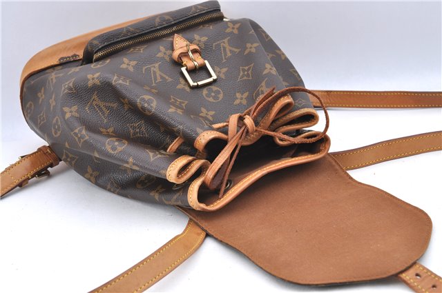 Authentic LOUIS VUITTON Monogram Montsouris MM Backpack M51136 LV H7768