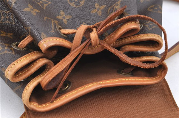 Authentic LOUIS VUITTON Monogram Montsouris MM Backpack M51136 LV H7768