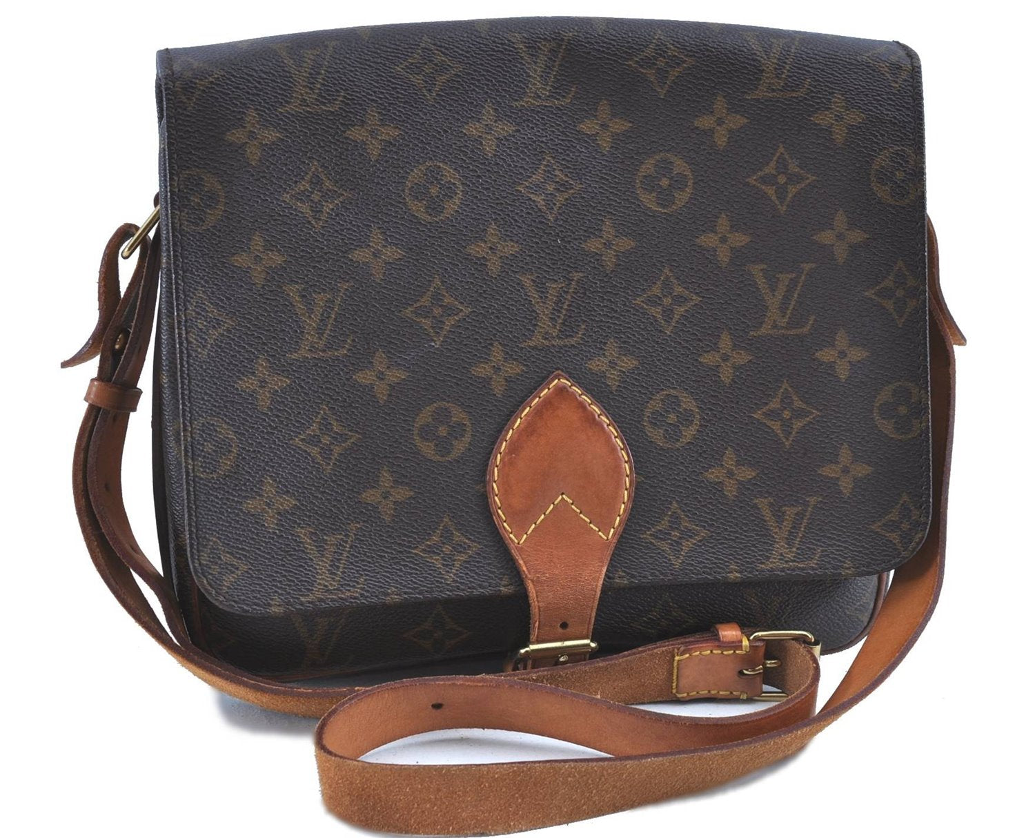 Auth LOUIS VUITTON Monogram Cartouchiere GM Shoulder Cross Bag M51252 LV H7769