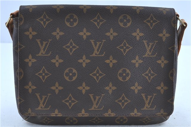 Authentic LOUIS VUITTON Monogram Musette Tango Shoulder Bag M51257 LV H7770