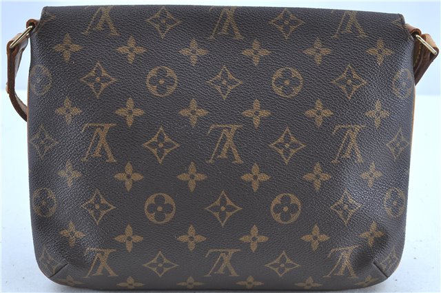 Authentic LOUIS VUITTON Monogram Musette Tango Shoulder Bag M51257 LV H7770