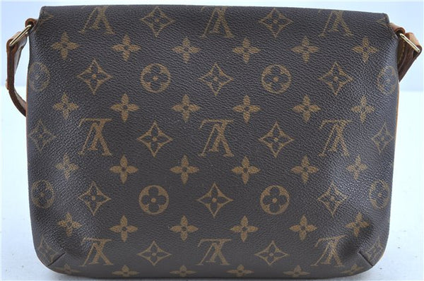 Authentic LOUIS VUITTON Monogram Musette Tango Shoulder Bag M51257 LV H7770