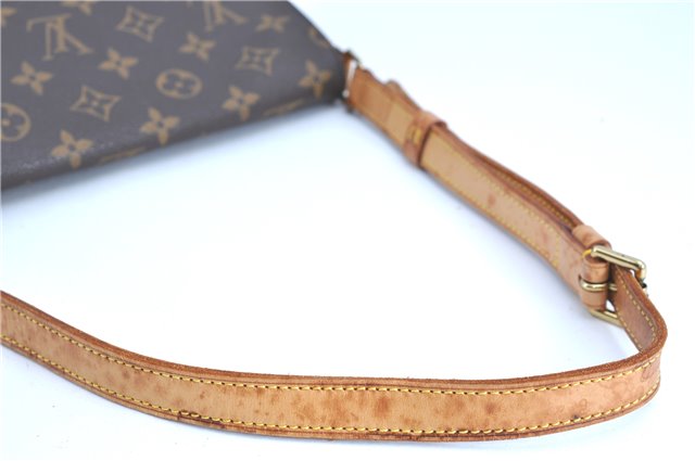 Authentic LOUIS VUITTON Monogram Musette Tango Shoulder Bag M51257 LV H7770