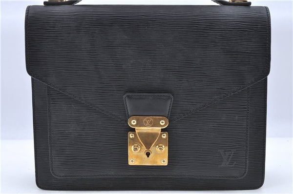 Authentic LOUIS VUITTON Epi Monceau 2Way Shoulder Hand Bag Black M52122 LV H7771