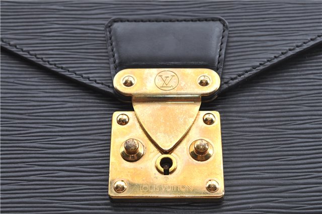 Authentic LOUIS VUITTON Epi Monceau 2Way Shoulder Hand Bag Black M52122 LV H7771
