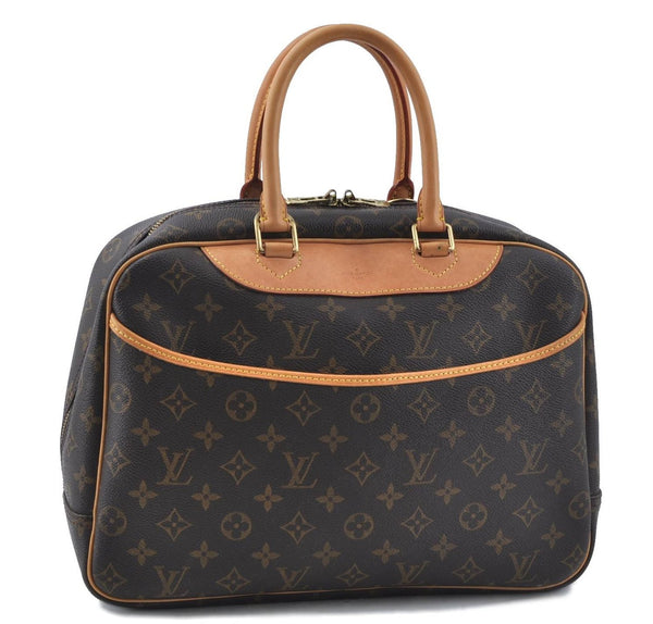 Authentic LOUIS VUITTON Monogram Deauville Hand Bag M47270 LV H7774