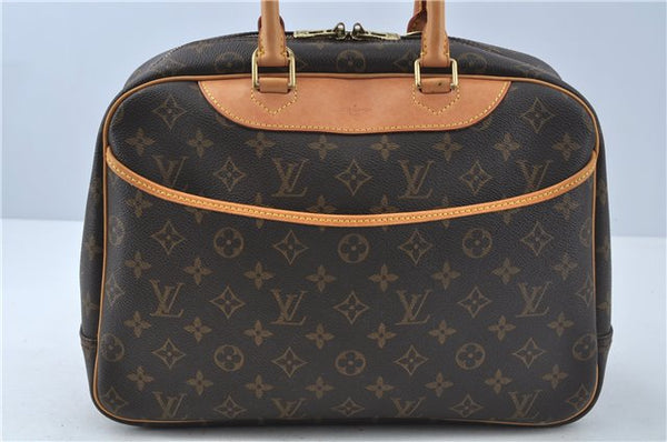 Authentic LOUIS VUITTON Monogram Deauville Hand Bag M47270 LV H7774