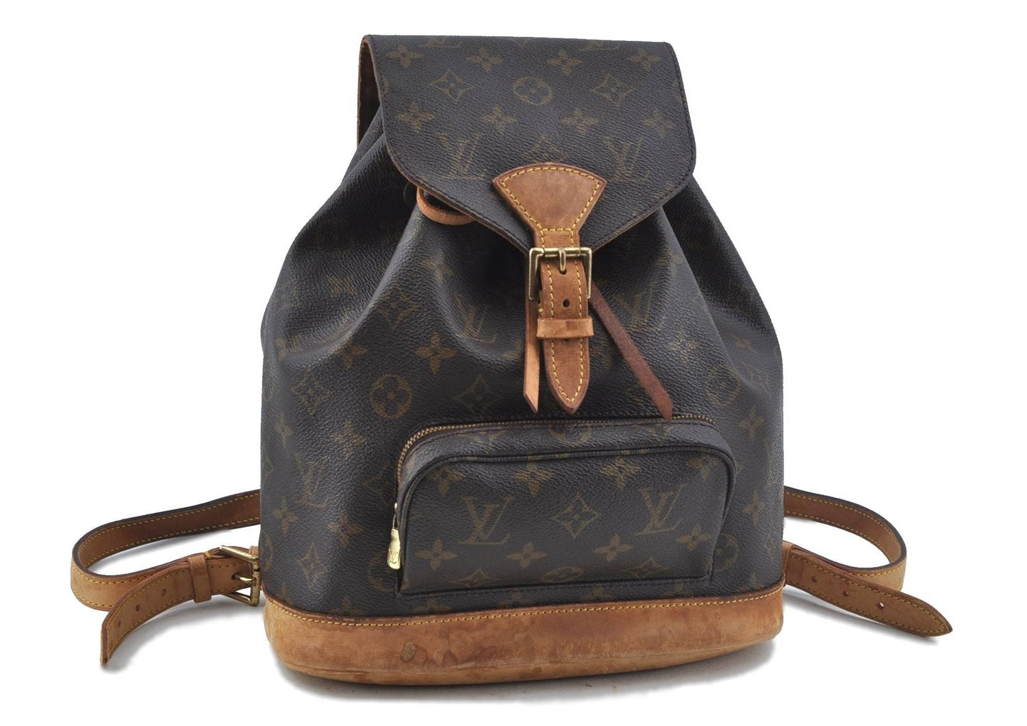 Authentic LOUIS VUITTON Monogram Montsouris MM Backpack M51136 LV H7777