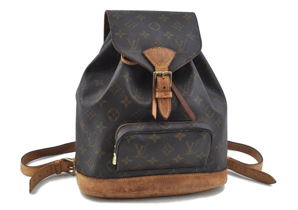Authentic LOUIS VUITTON Monogram Montsouris MM Backpack M51136 LV H7777