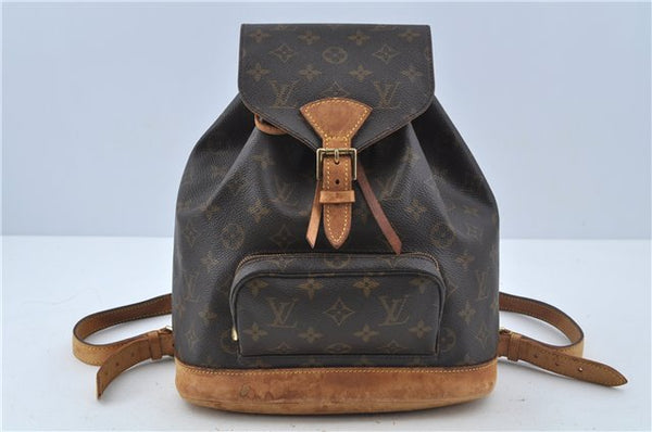 Authentic LOUIS VUITTON Monogram Montsouris MM Backpack M51136 LV H7777