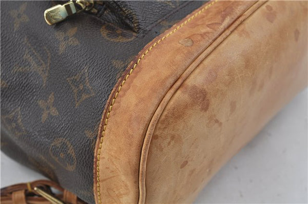 Authentic LOUIS VUITTON Monogram Montsouris MM Backpack M51136 LV H7777