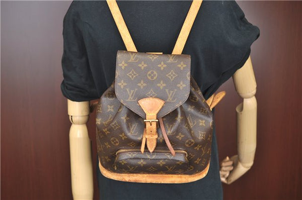 Authentic LOUIS VUITTON Monogram Montsouris MM Backpack M51136 LV H7777