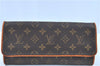 Authentic LOUIS VUITTON Monogram Pochette Twin GM Shoulder Bag M51852 LV H7782