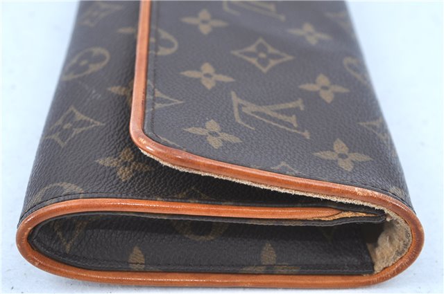Authentic LOUIS VUITTON Monogram Pochette Twin GM Shoulder Bag M51852 LV H7782