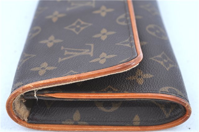 Authentic LOUIS VUITTON Monogram Pochette Twin GM Shoulder Bag M51852 LV H7782