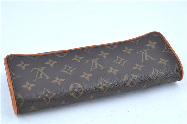 Authentic LOUIS VUITTON Monogram Pochette Twin GM Shoulder Bag M51852 LV H7782