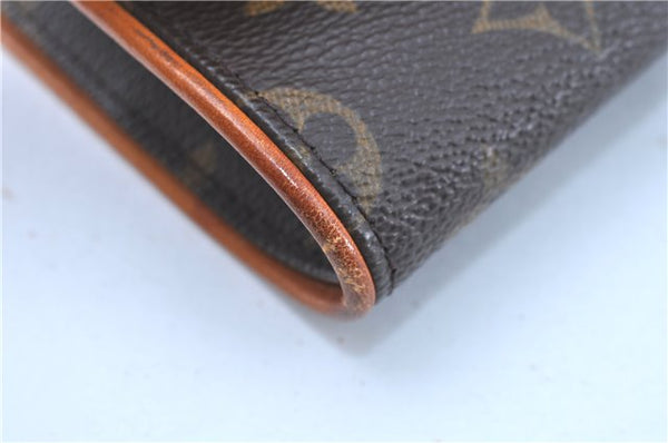 Authentic LOUIS VUITTON Monogram Pochette Twin GM Shoulder Bag M51852 LV H7782