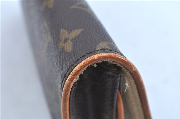 Authentic LOUIS VUITTON Monogram Pochette Twin GM Shoulder Bag M51852 LV H7782