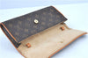Authentic LOUIS VUITTON Monogram Pochette Twin GM Shoulder Bag M51852 LV H7782