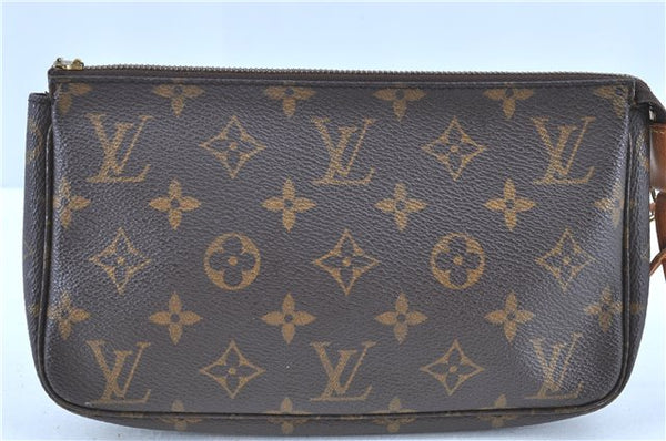 Authentic LOUIS VUITTON Monogram Pochette Accessoires Pouch M51980 LV Junk H7783