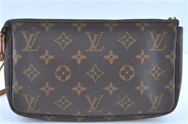 Authentic LOUIS VUITTON Monogram Pochette Accessoires Pouch M51980 LV Junk H7783