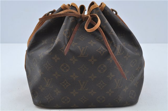 Authentic LOUIS VUITTON Monogram Petit Noe Shoulder Bag M42226 LV H7784