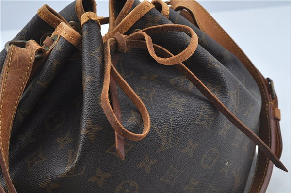 Authentic LOUIS VUITTON Monogram Petit Noe Shoulder Bag M42226 LV H7784