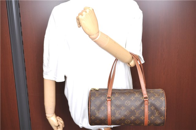 Authentic LOUIS VUITTON Monogram Papillon 30 Hand Bag M51385 LV H7792