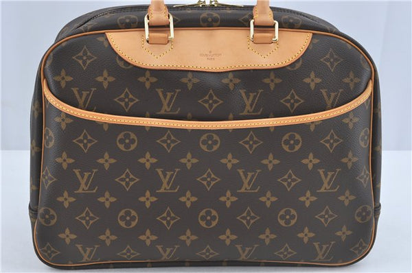 Authentic Louis Vuitton Monogram Trouville Hand Bag M42228 LV H7797