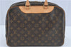Authentic Louis Vuitton Monogram Trouville Hand Bag M42228 LV H7797