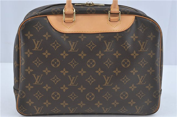 Authentic Louis Vuitton Monogram Trouville Hand Bag M42228 LV H7797