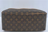 Authentic Louis Vuitton Monogram Trouville Hand Bag M42228 LV H7797