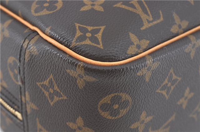 Authentic Louis Vuitton Monogram Trouville Hand Bag M42228 LV H7797